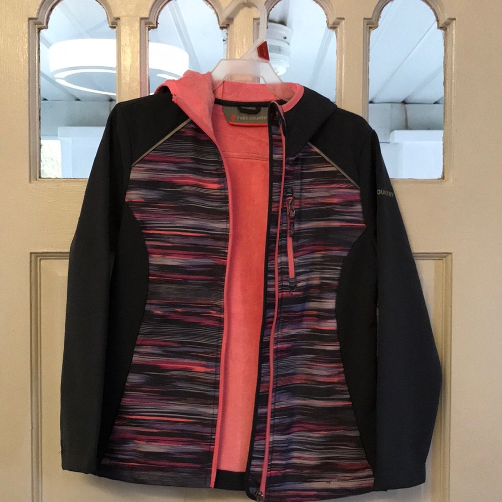 Girls fleece lined coat.